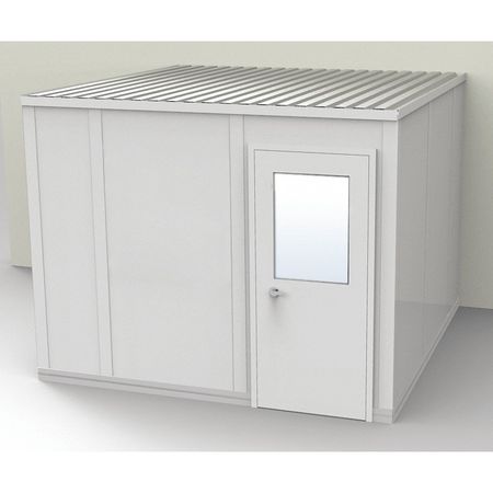 Modular In-plant Office,10 Ft. 1-1/4" D