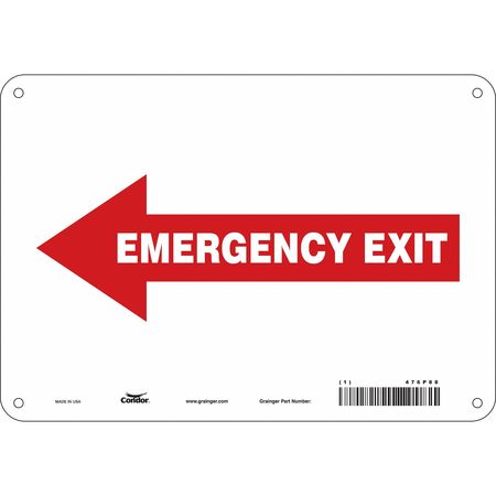 Sign,emergency Exit,7x10 (3 Units In Ea)