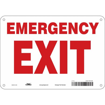 Sign,emergency Exit,7x10 (3 Units In Ea)