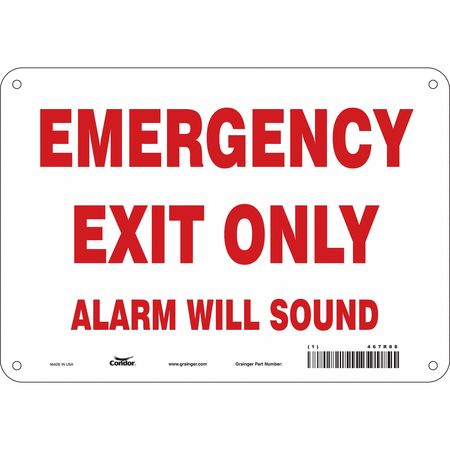 Sign,alarm Will Sound,7x10 (3 Units In E