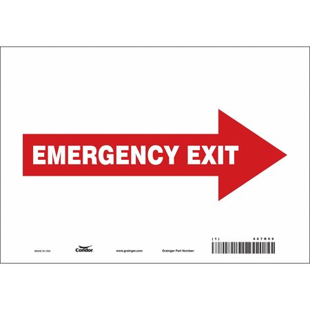 Sign,emergency Exit,7x10 (5 Units In Ea)