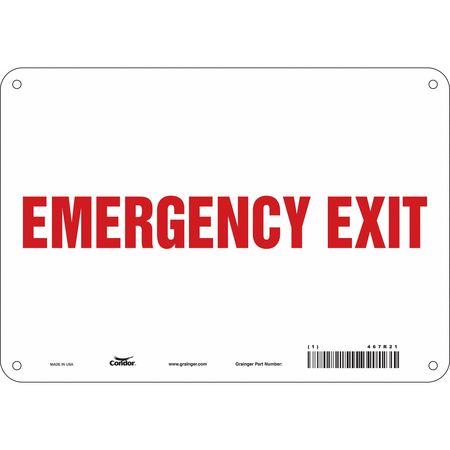 Sign,emergency Exit,7x10 (1 Units In Ea)