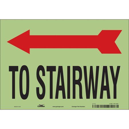 Sign,to Stairway,7x10 (2 Units In Ea)