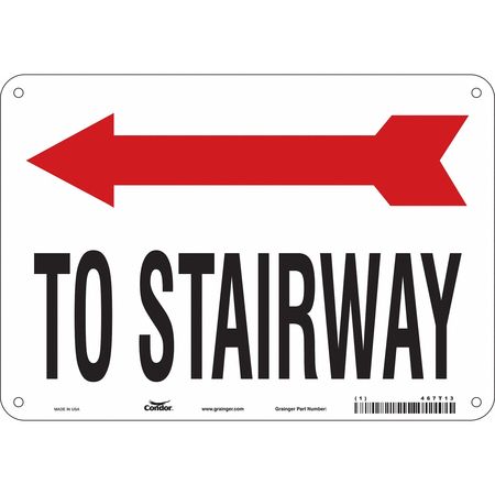 Sign,to Stairway,7x10 (3 Units In Ea)