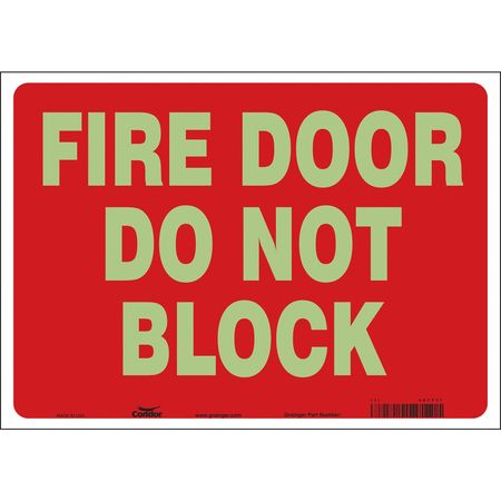 Sign,fire Door,10x14 (1 Units In Ea)