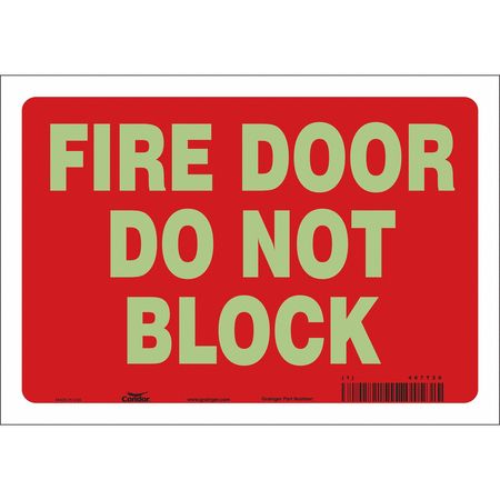 Sign,fire Door,7x10 (1 Units In Ea)