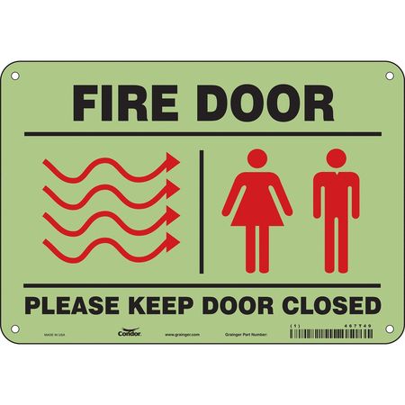 Sign,fire Door,7x10 (2 Units In Ea)