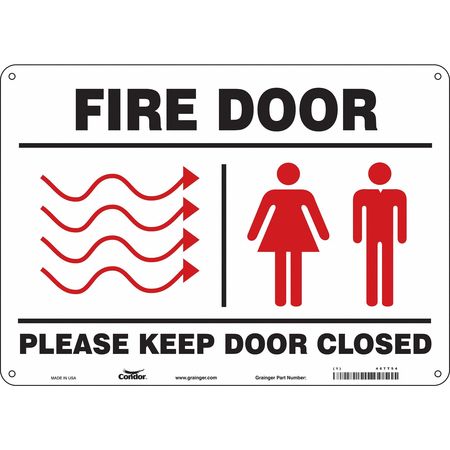 Sign,fire Door,10x14 (2 Units In Ea)