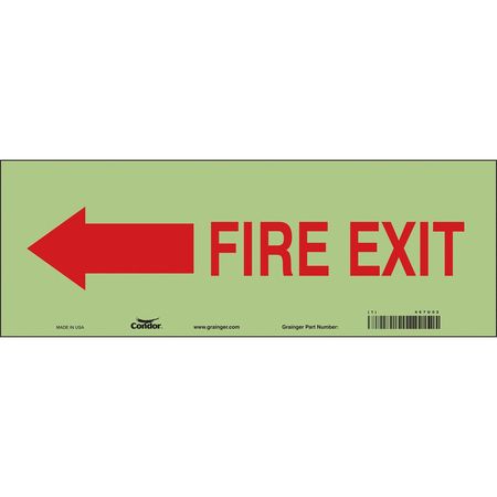 Sign,fire Exit,5x14 (2 Units In Ea)