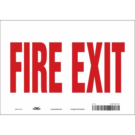 Sign,fire Exit,7x10 (5 Units In Ea)