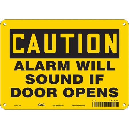 Sign,alarm Will Sound,7x10 (3 Units In E