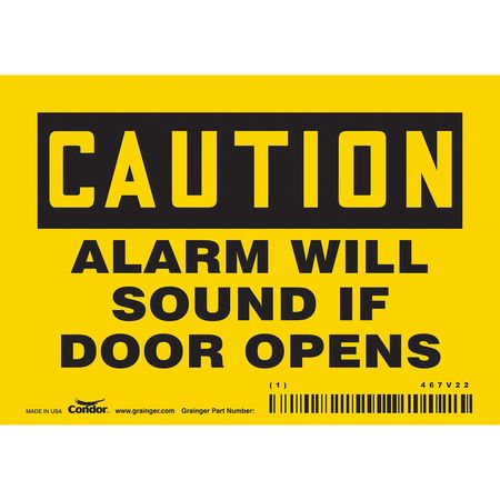 Sign,alarm Will Sound,3.5x5 (8 Units In