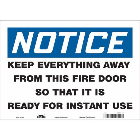 Sign,notice Keep Everything Away,10x14 (