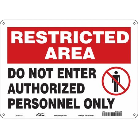 Safety Sign,do Not Enter,10"x14" (1 Unit