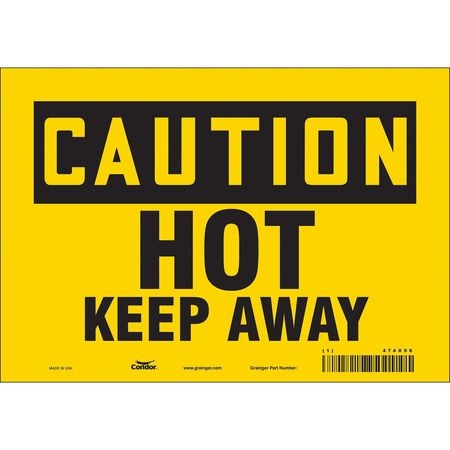 Danger Sign,10" W X 7" H,0.004" Thick (5