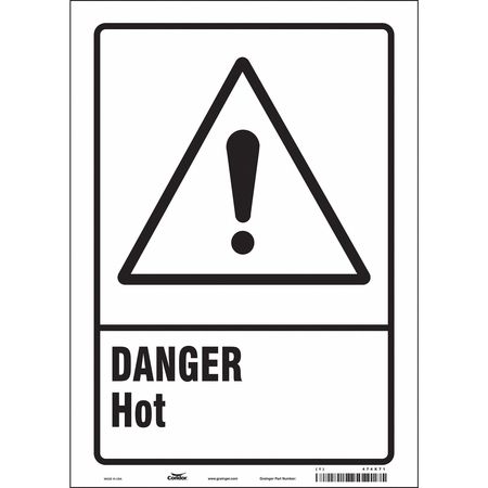 Danger Sign,10" W X 14" H,0.004" Thick (