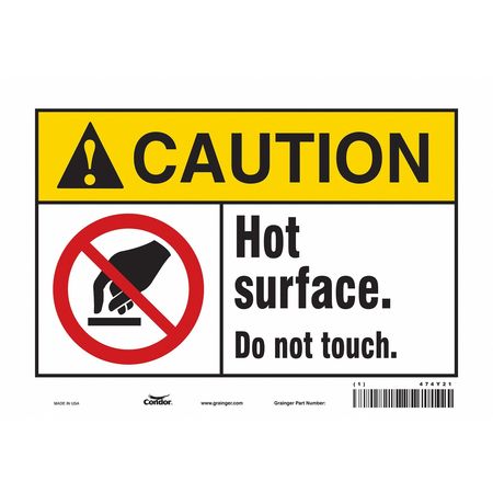 Danger Sign,10" W X 7" H,0.004" Thick (5