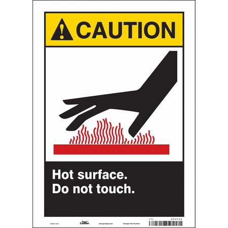 Danger Sign,10" W X 14" H,0.004" Thick (