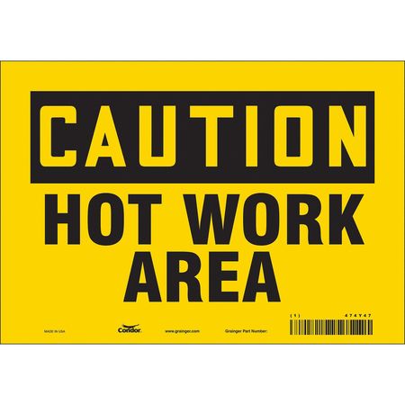 Danger Sign,10" W X 7" H,0.004" Thick (5