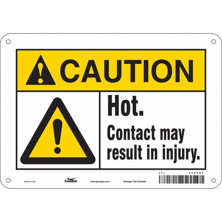 Danger Sign,10" W X 7" H,0.055" Thick (3