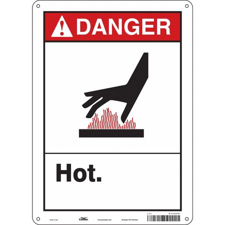 Danger Sign,10" W X 14" H,0.055" Thick (