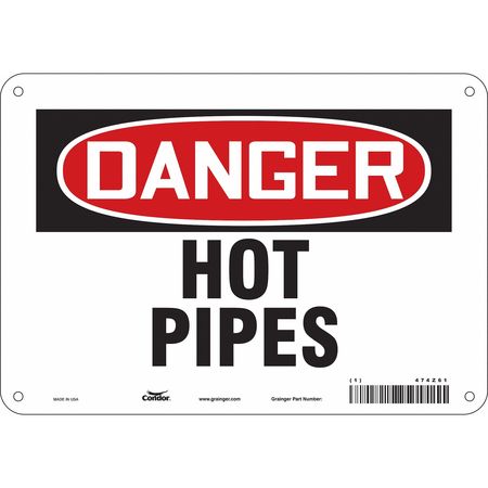 Danger Sign,10" W X 7" H,0.055" Thick (3