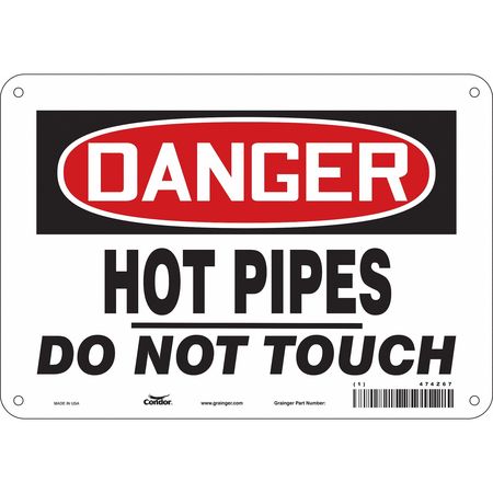 Danger Sign,10" W X 7" H,0.055" Thick (3