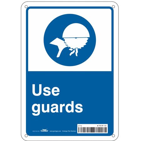 Safety Sign,7" Wx10" H,0.055" Thickness