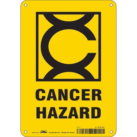 Safety Sign,7" Wx10" H,0.055" Thickness