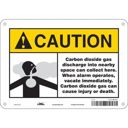 Chemical Sign,10"w,7" H,0.055" Thickness