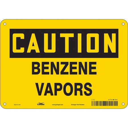 Chemical Sign,10"w,7" H,0.004" Thickness