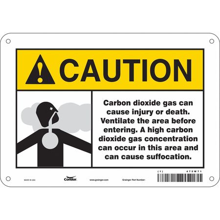 Chemical Sign,10"w,7" H,0.055" Thickness