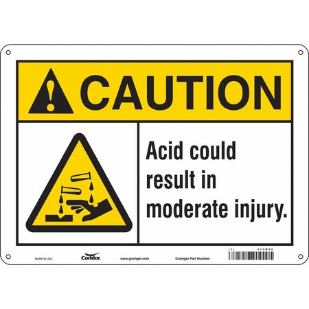 Chemical Sign,14" W,10" H,0.055" Thick (