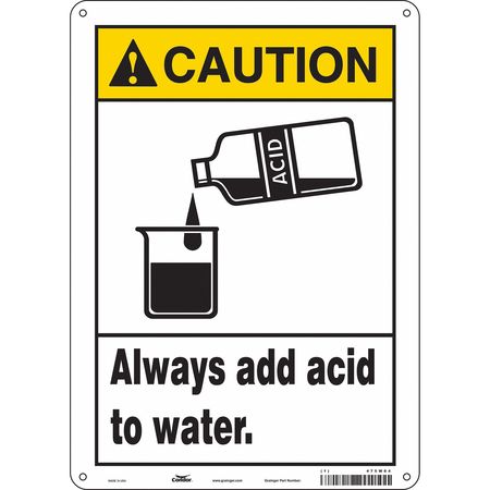 Chemical Sign,10" W,14" H,0.055" Thick (