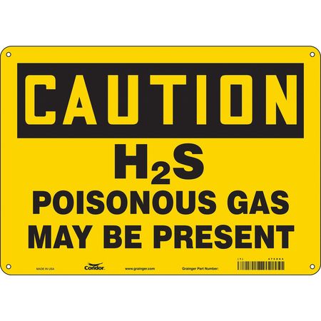 Chemical Sign,14" W,10" H,0.055" Thick (