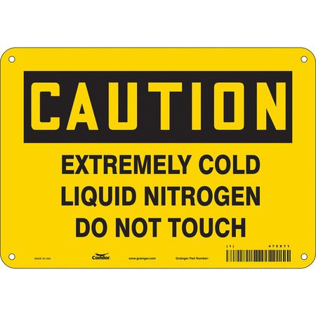 Chemical Sign,10"w,7" H,0.055" Thickness