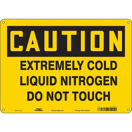 Chemical Sign,14" W,10" H,0.055" Thick (