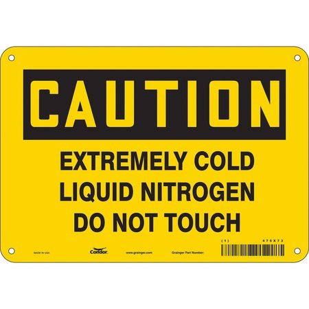 Chemical Sign,10"w,7" H,0.004" Thickness