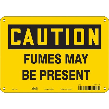 Chemical Sign,10"w,7" H,0.004" Thickness