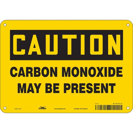 Chemical Sign,10"w,7" H,0.004" Thickness