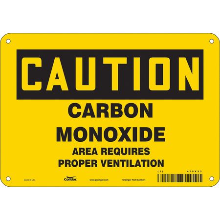 Chemical Sign,10"w,7" H,0.055" Thickness