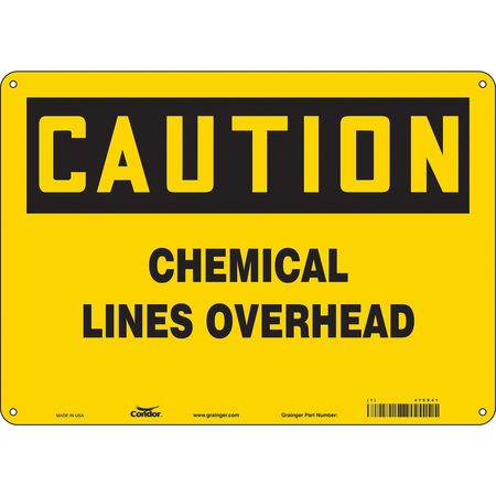 Chemical Sign,14" W,10" H,0.055" Thick (