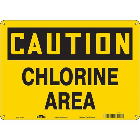 Chemical Sign,14" W,10" H,0.055" Thick (