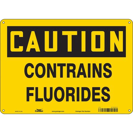 Chemical Sign,14" W,10" H,0.055" Thick (