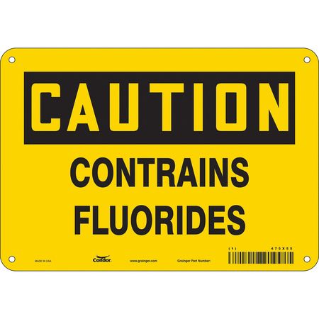 Chemical Sign,10"w,7" H,0.004" Thickness