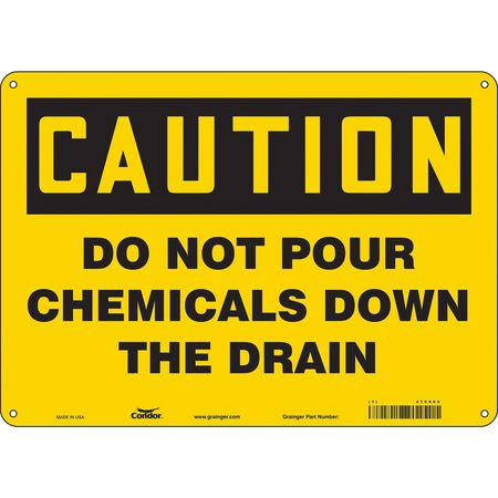 Chemical Sign,14" W,10" H,0.055" Thick (