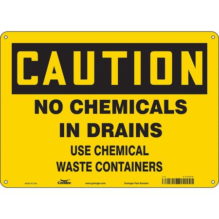 Chemical Sign,14" W,10" H,0.055" Thick (