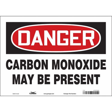 Chemical Sign,14" W,10" H,0.004" Thick (