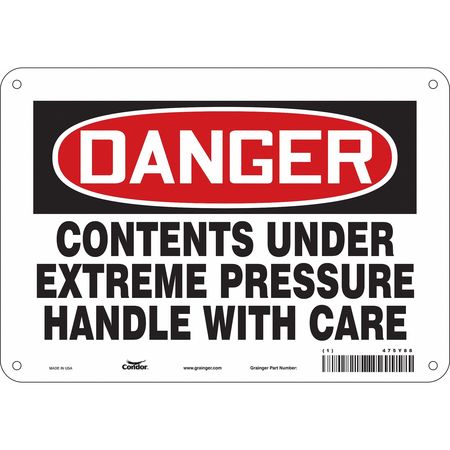 Chemical Sign,10"w,7" H,0.055" Thickness