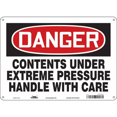 Chemical Sign,14" W,10" H,0.055" Thick (